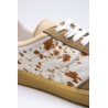 Baskets cuir beige femme Éléa poils vache OTHER STEP