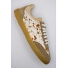 Baskets cuir beige femme Éléa poils vache OTHER STEP