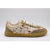 Baskets cuir beige femme Éléa poils vache OTHER STEP