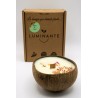 Bougie plante artisanale parfum fleur de tiaré LUMINANTE