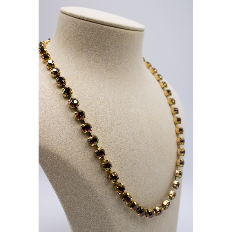 Collier Sarina Swarovski  chocolat - TOVA Femme