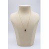 Collier goutte oeil de tigre - UNE A UNE