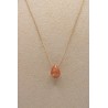 Collier goutte Sunny Stone camel Une à Une