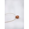 Collier goutte Sunny Stone camel Une à Une