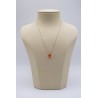 Collier goutte cornaline - UNE A UNE