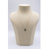 Collier goutte beryl emeraude - UNE A UNE