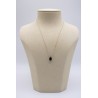 Collier goutte onyx noir - UNE A UNE