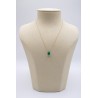 Collier goutte onyx vert - UNE A UNE