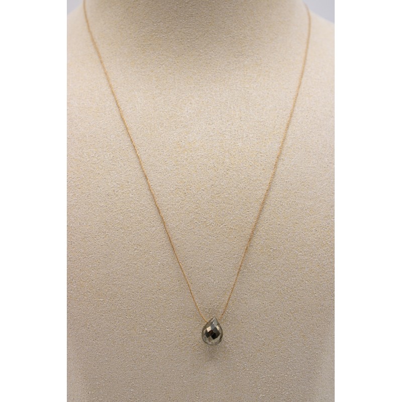 Collier goutte pyrite - UNE A UNE