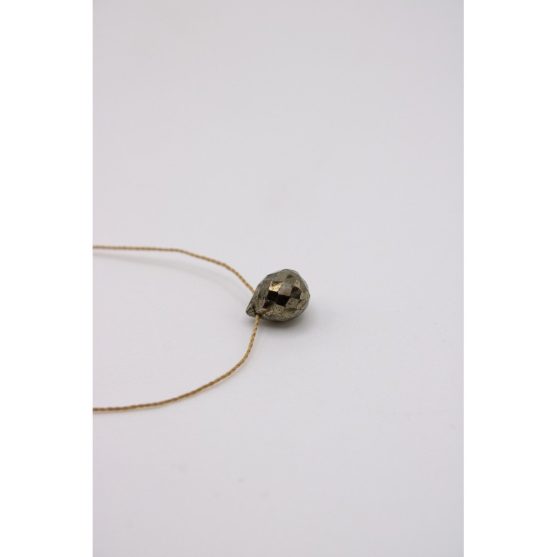 Collier goutte pyrite - UNE A UNE