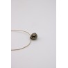 Collier goutte pyrite - UNE A UNE