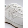 Baskets Vanessa Wu BK2918 blanches femme toile