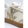 Baskets Vanessa Wu BK2843 Aura femme écru et doré