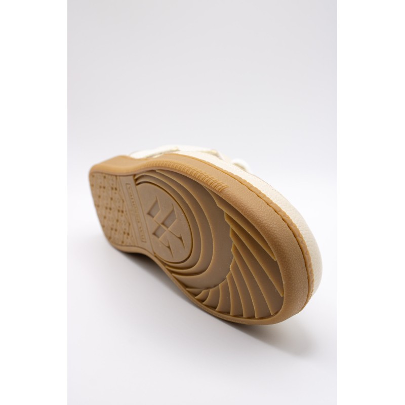 Baskets Vanessa Wu BK2843 Aura femme écru et doré