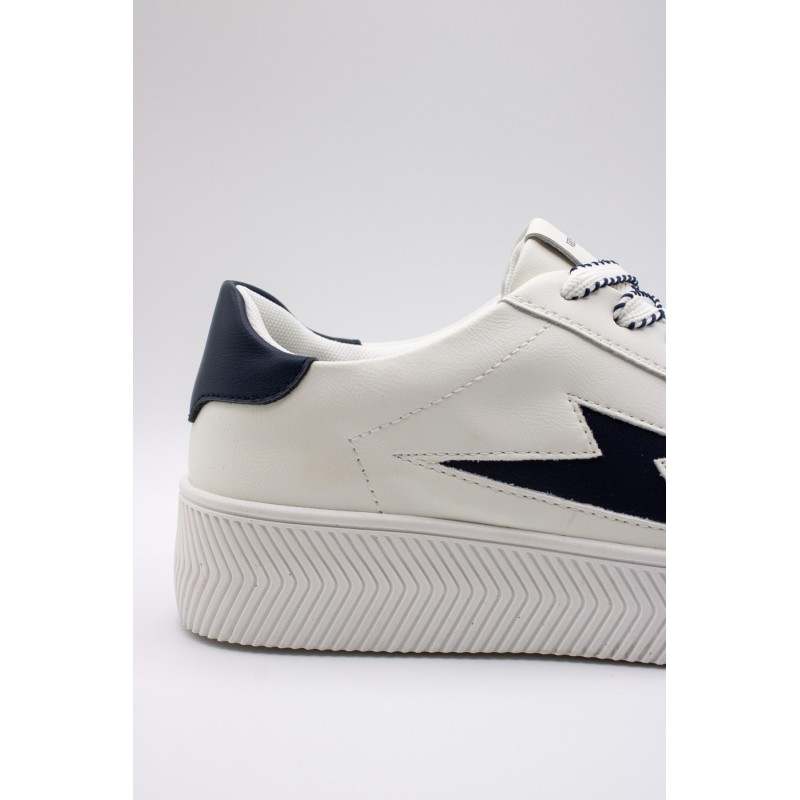 Baskets Vanessa Wu BK2838 Jane blanc bleu marine