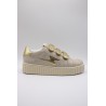 Baskets Vanessa Wu BK2830 Maggie beige et or