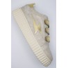 Baskets Vanessa Wu BK2830 Maggie beige et or