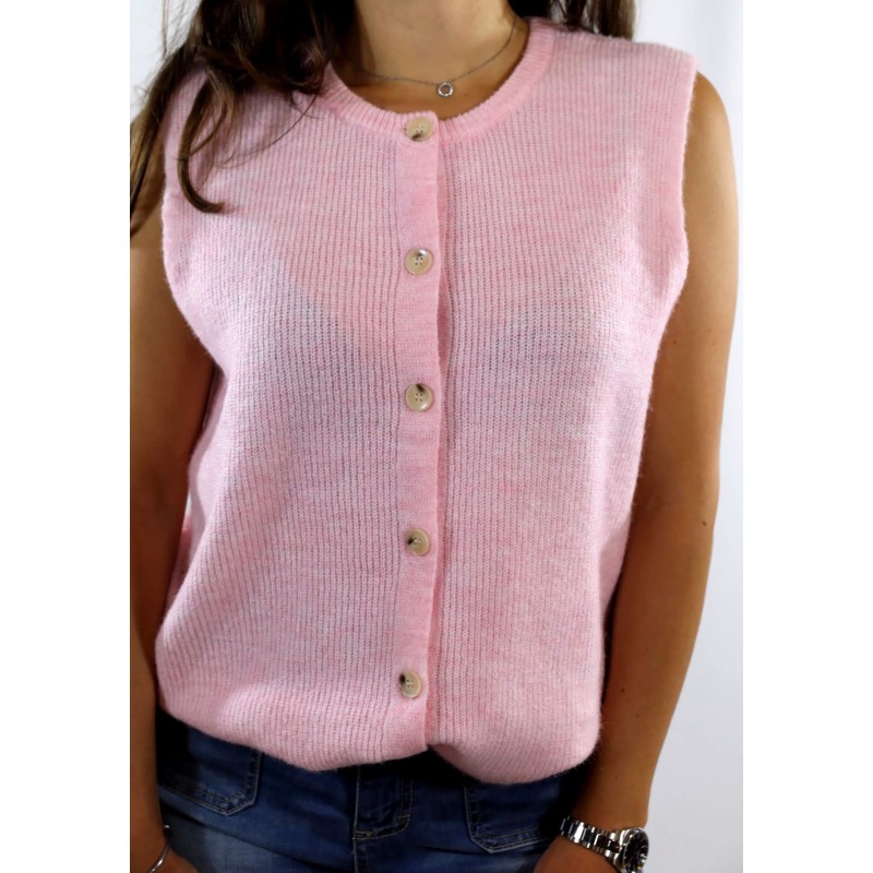 Gilet sans manches rose Vollando Grace & Mila