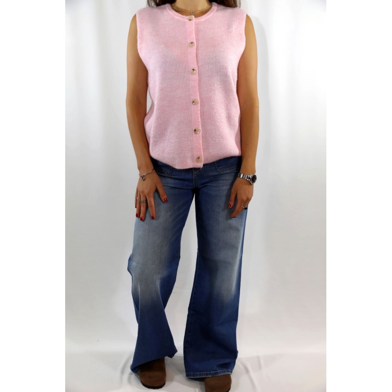 Gilet sans manches rose Vollando Grace & Mila
