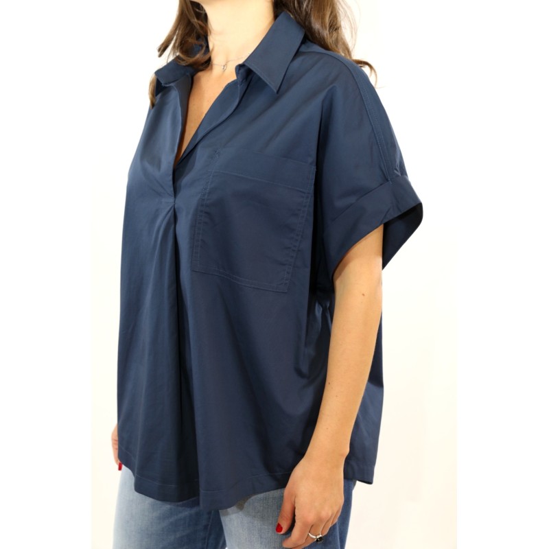 Blouse coton marine Versigny Grace & Mila femme