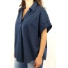 Blouse coton marine Versigny Grace & Mila femme