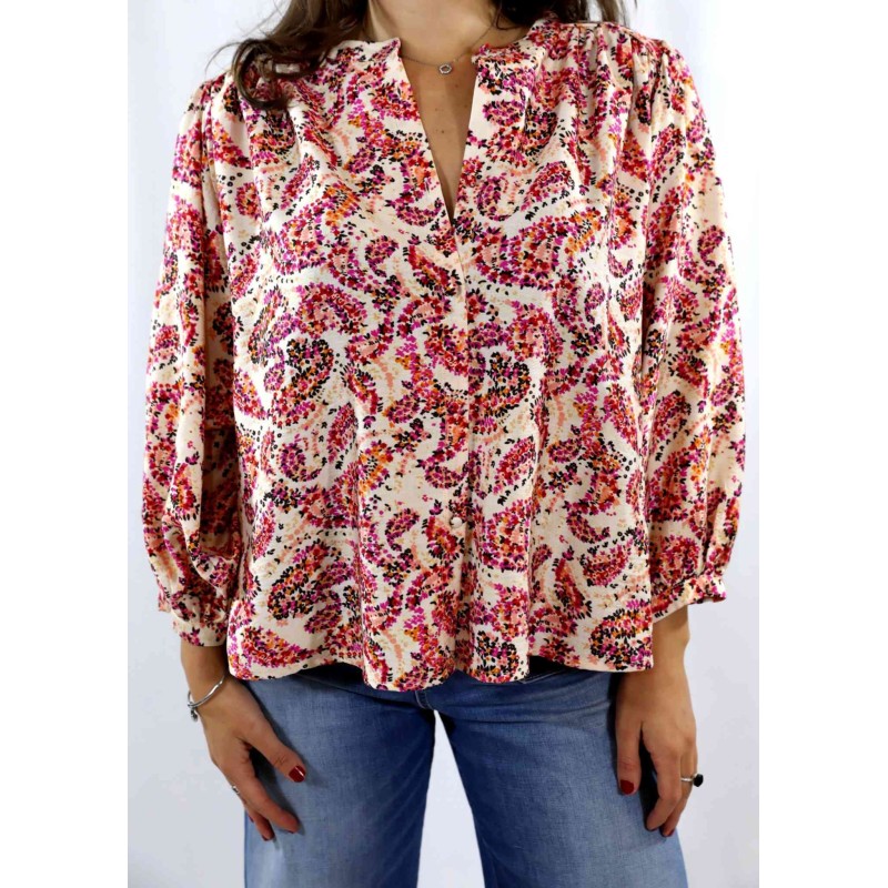 Blouse florale pêche Vezia Grace & Mila femme