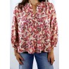 Blouse florale pêche Vezia Grace & Mila femme