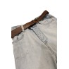 Jean slim bleu clair femme Please ceinture