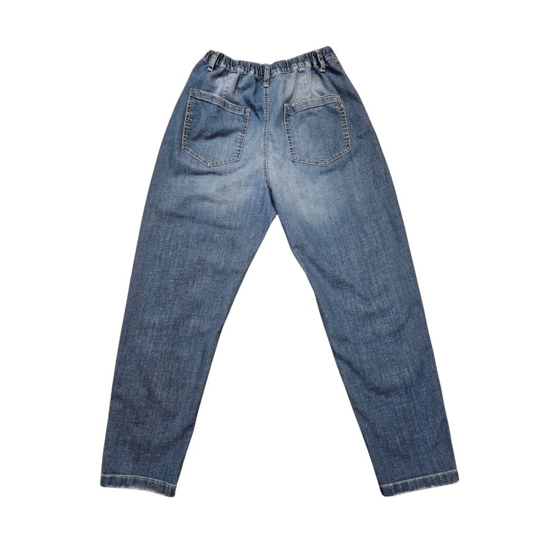Jean carotte taille élastique femme Please denim