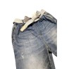 Jean droit femme Please ceinture raphia