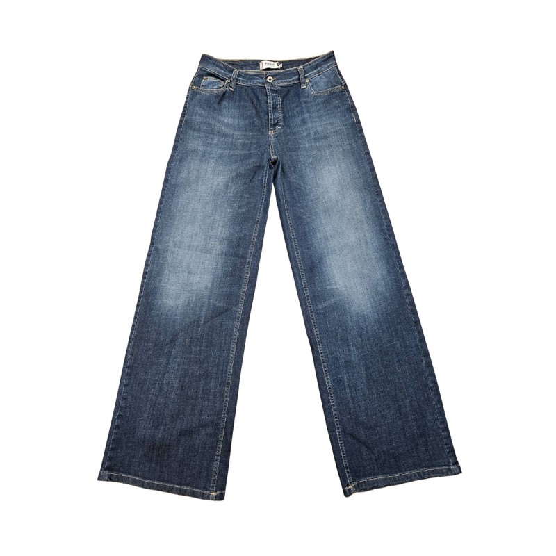 Jean large femme Please P0QTBQ2E25 denim taille moyenne