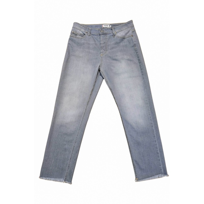 Jean gris femme Please franges bas tendance P6AJDSJW8S