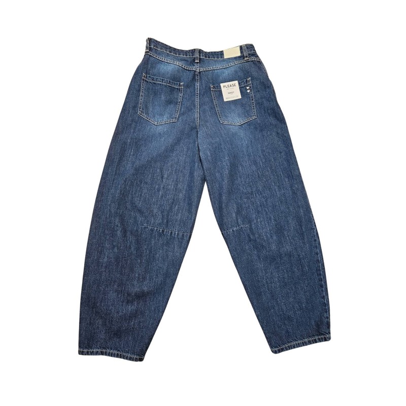 Jean baggy femme Please taille haute coton P2YDEH0CBN