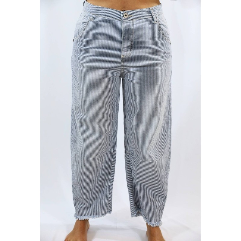 Pantalon ballon rayé femme Please coton P2SGBFHNUH