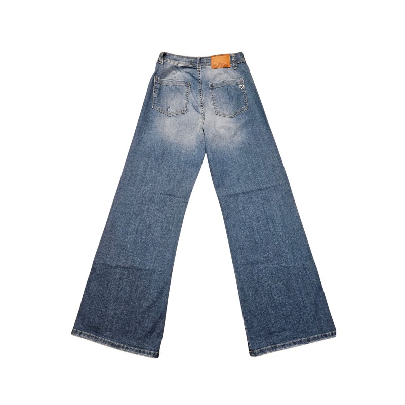 Jean flare femme Please denim délavé poches P0R5BQ2W6E
