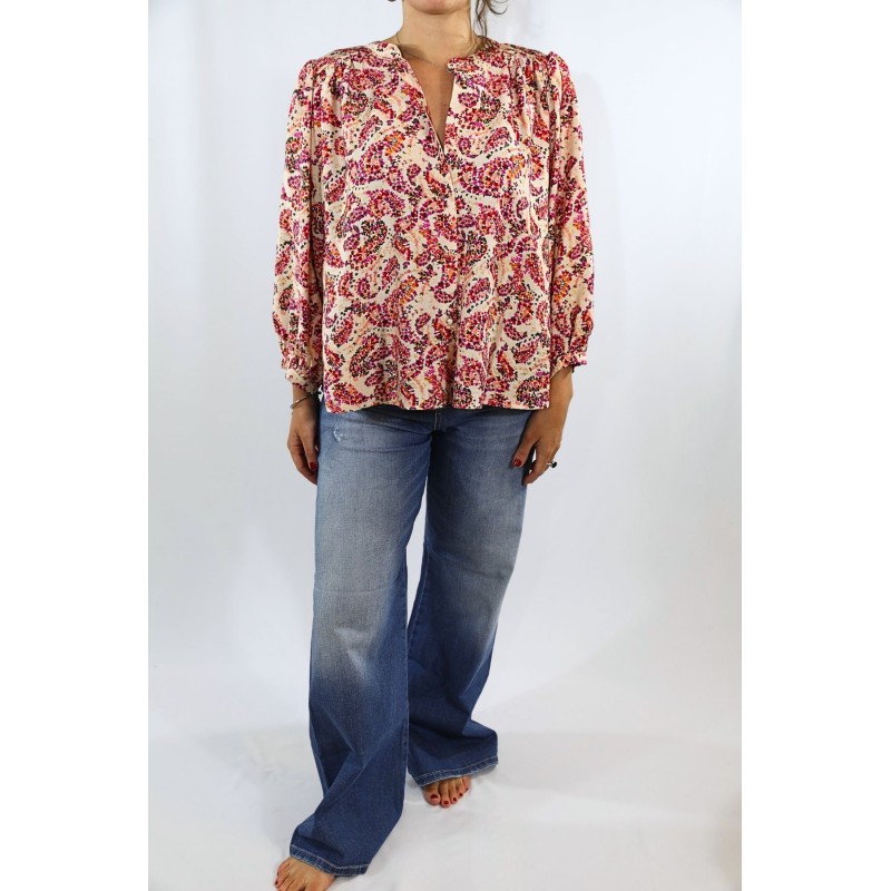 Jean flare femme Please denim délavé poches P0R5BQ2W6E