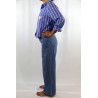 Jean wide leg femme Five denim bleu coton