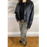 Veste effet cuir noire solange GRACE ET MILA