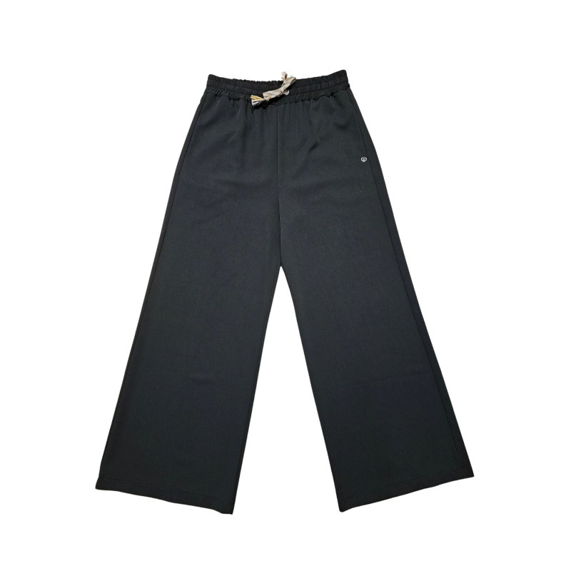 Pantalon large femme taille élastique cordon PLEASE