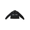 Veste courte femme noire simili cuir PLEASE