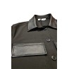 Veste courte femme noire simili cuir PLEASE
