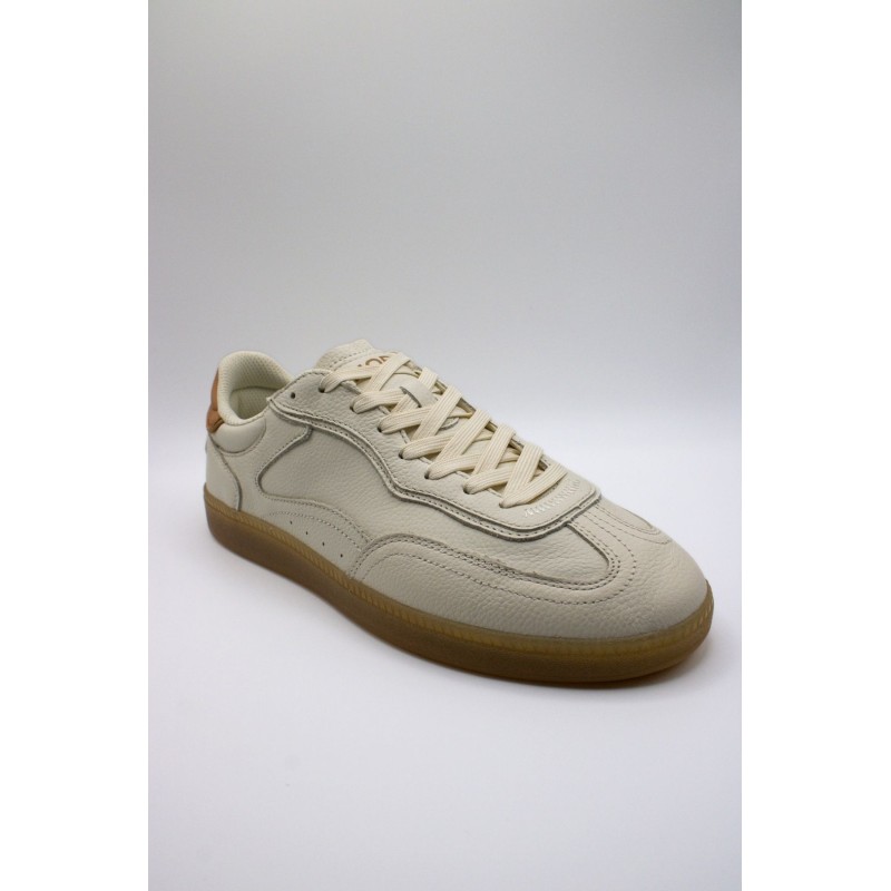 Baskets Hoff Alley White homme cuir blanc cassé