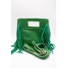 Petit sac vert à franges - MARLON Femme