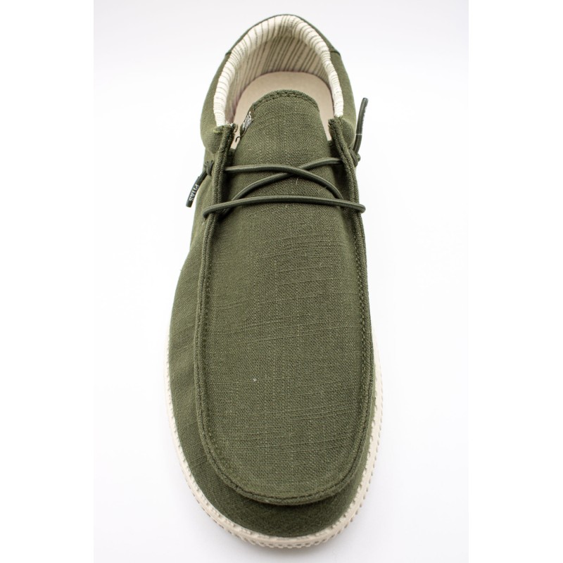 Chaussures lin Pitas wallabi homme kaki WP150
