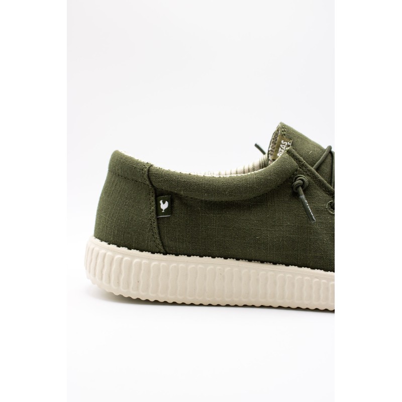 Chaussures lin Pitas wallabi homme kaki WP150
