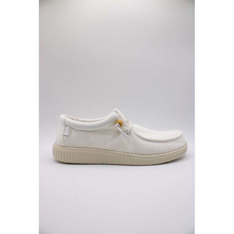 Chaussures bateau Pitas wallabi femme blanc WP150