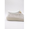 Chaussures bateau Pitas wallabi femme blanc WP150