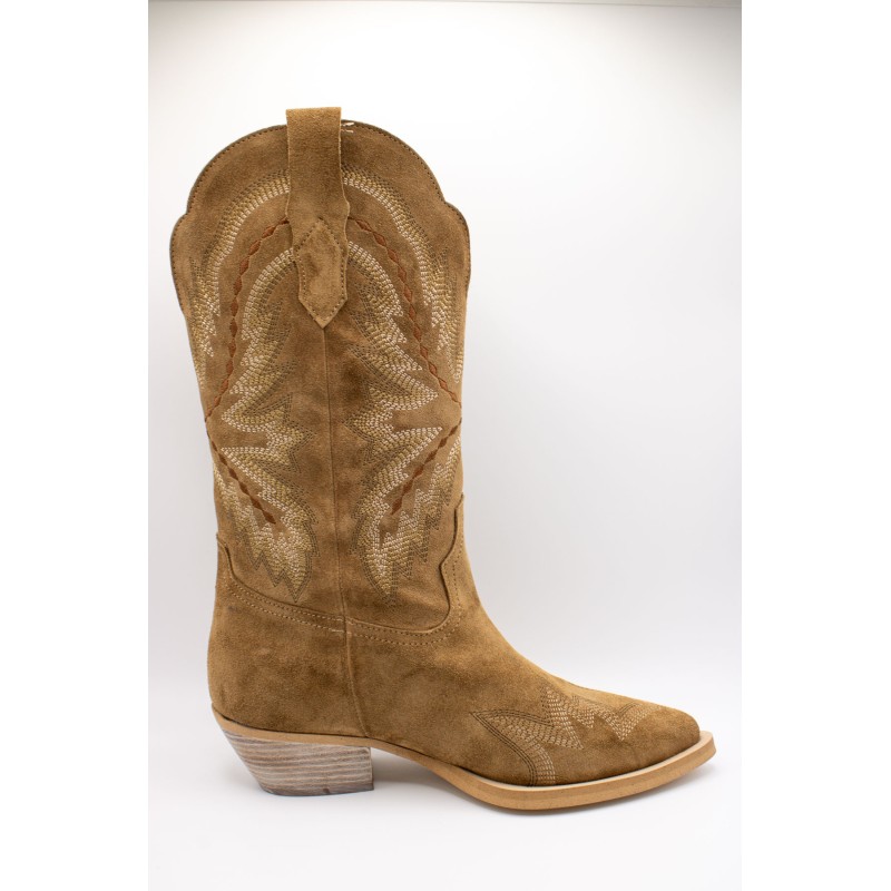 Bottes Alpe santiags femme camel 5217