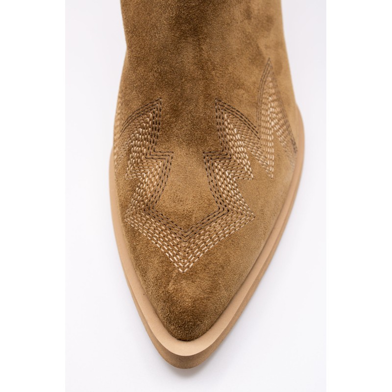 Bottes Alpe santiags femme camel 5217