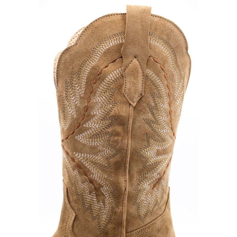Bottes Alpe santiags femme camel 5217